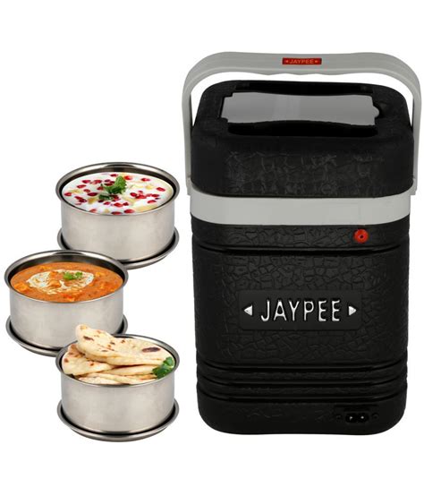 jaypee plus power meal electric lunch box steel containers|Electric Lunch Boxes .